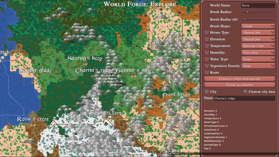 City name labels over city icons